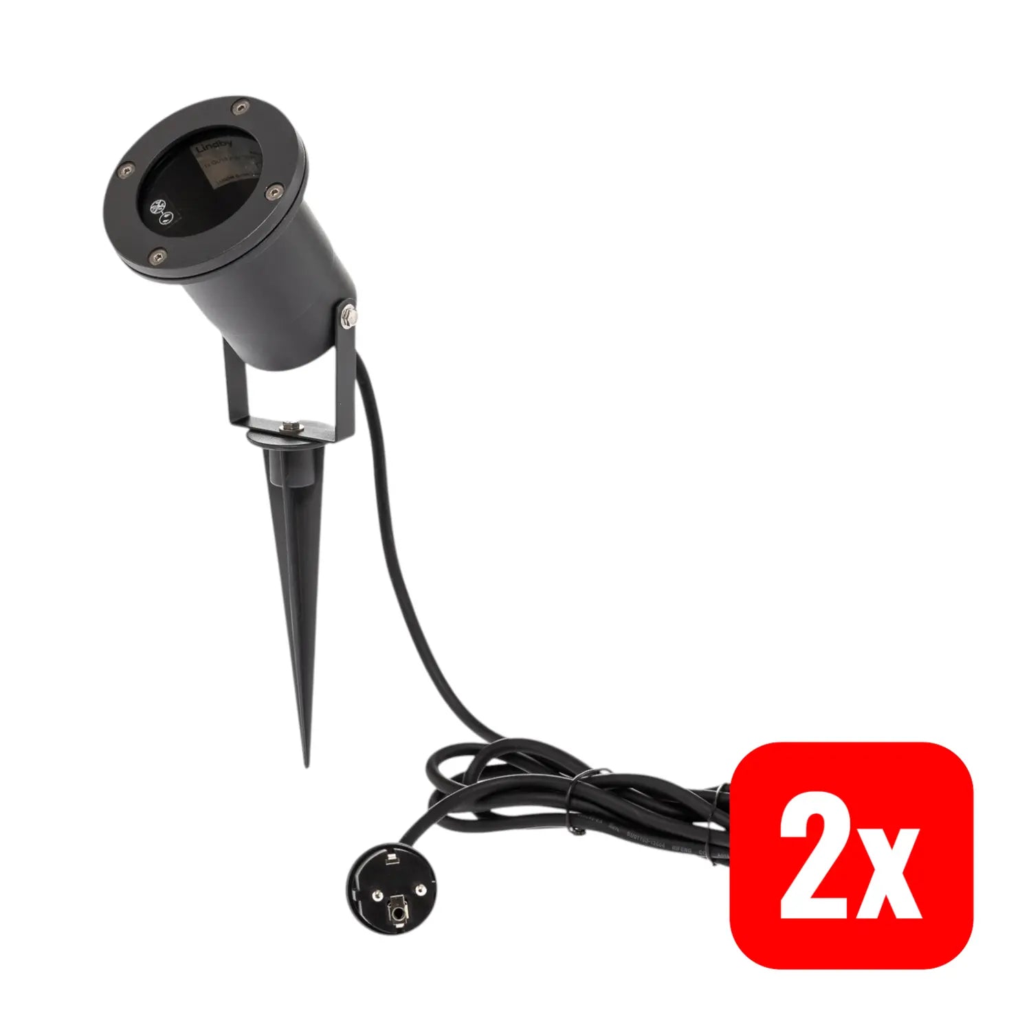 B-Ware Lindby Tessa Außenstrahler Außenlampe Wegeleuchte Gu10 Led Erdspieß 2 Stück - 6291105700542