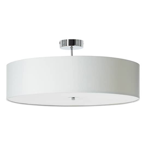 B-Ware Brilliant Textil Deckenlampe Andria Deckenlampe Deko Deckenlicht E27 60cm Weiß