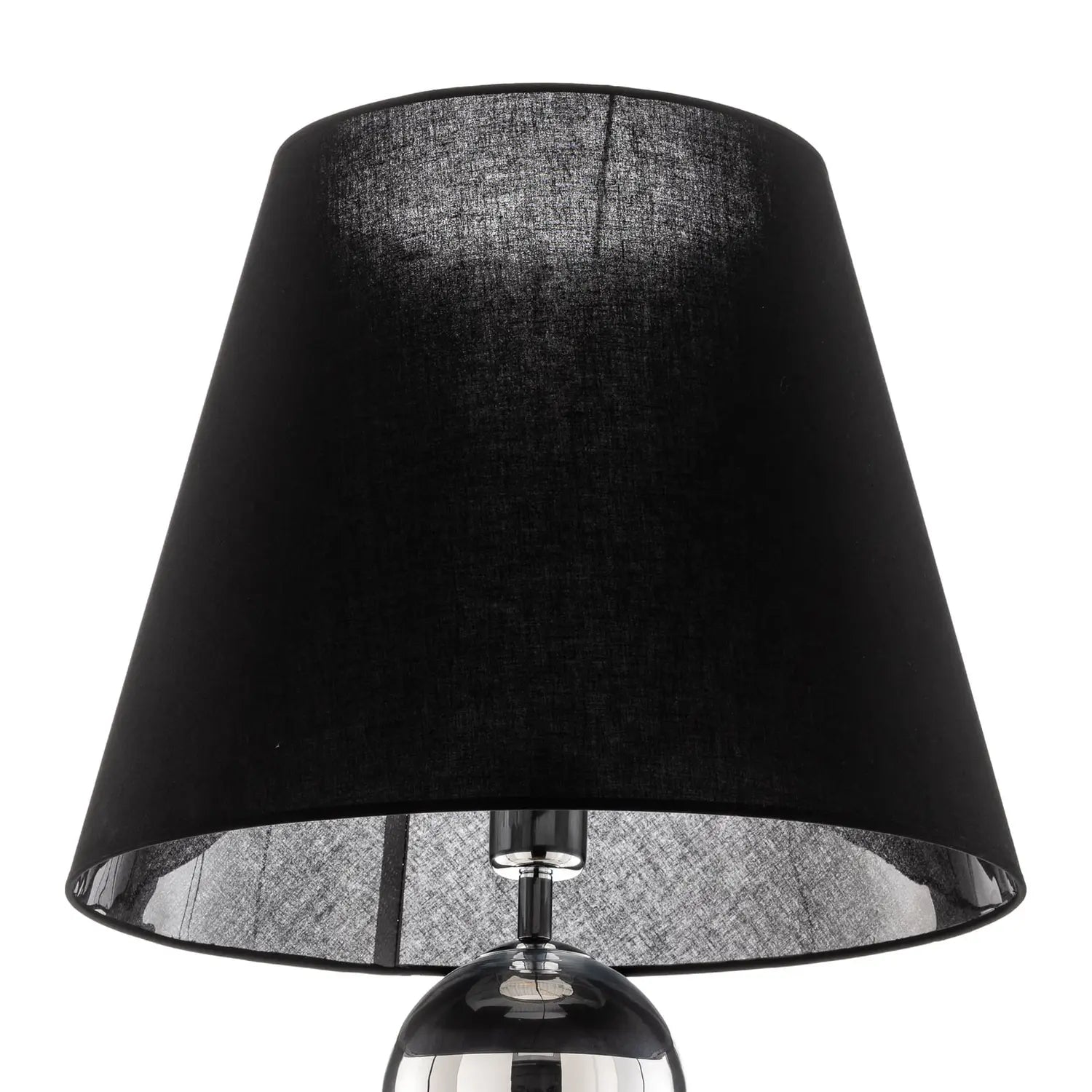 B-Ware Textil Stehlampe Fulda Schirm Schwarz Fuß Chrom Stehleuchte Lampe Leuchte Spot - 5902553217087