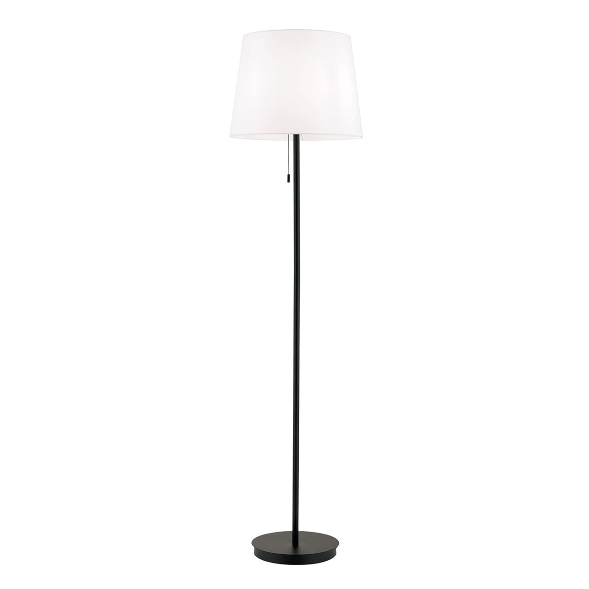 Textil-Stehleuchte Ludwig schwarz matt Stehlampe Lampe Leuchte Spot Leselampe - 9003090273638