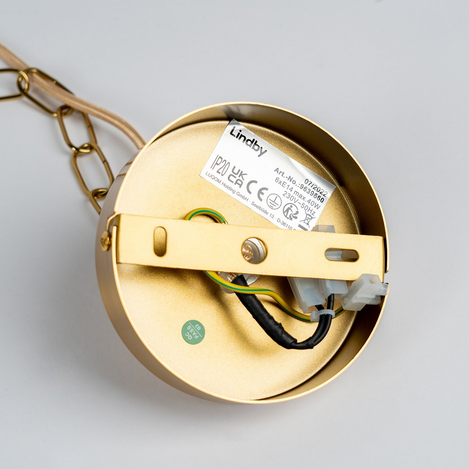Lindby Elanova Kronleuchter Sechsflammig Pendelleuchte Lampe Siehe Text/Foto B-Ware - 4251911745955