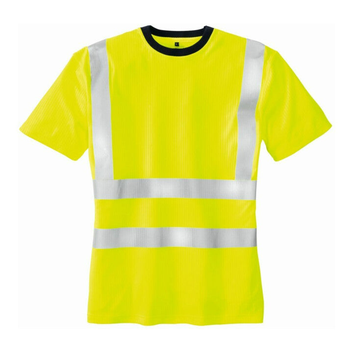 TEXXOR Warnschutz T-Shirt Shirt HOOGE leuchtgelb XL Reflexstreifen 2 STÜCK - 4031301050193