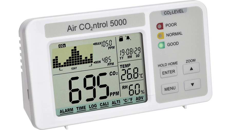 Tfa Dostmann Air Co2ntrol 5000 Co2 Anzeige / Co2 Messgerät Weiß B-Ware - 4009816031969