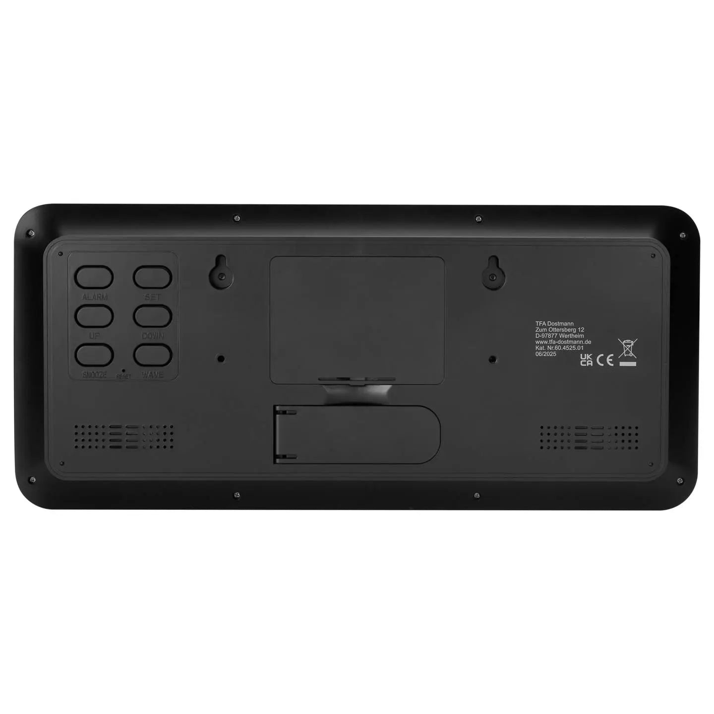 B-Ware Tfa Wanduhr Uhr Digital Funk Raumklima Temperatur Feuchtigkeit Schwarz - 4009816043450