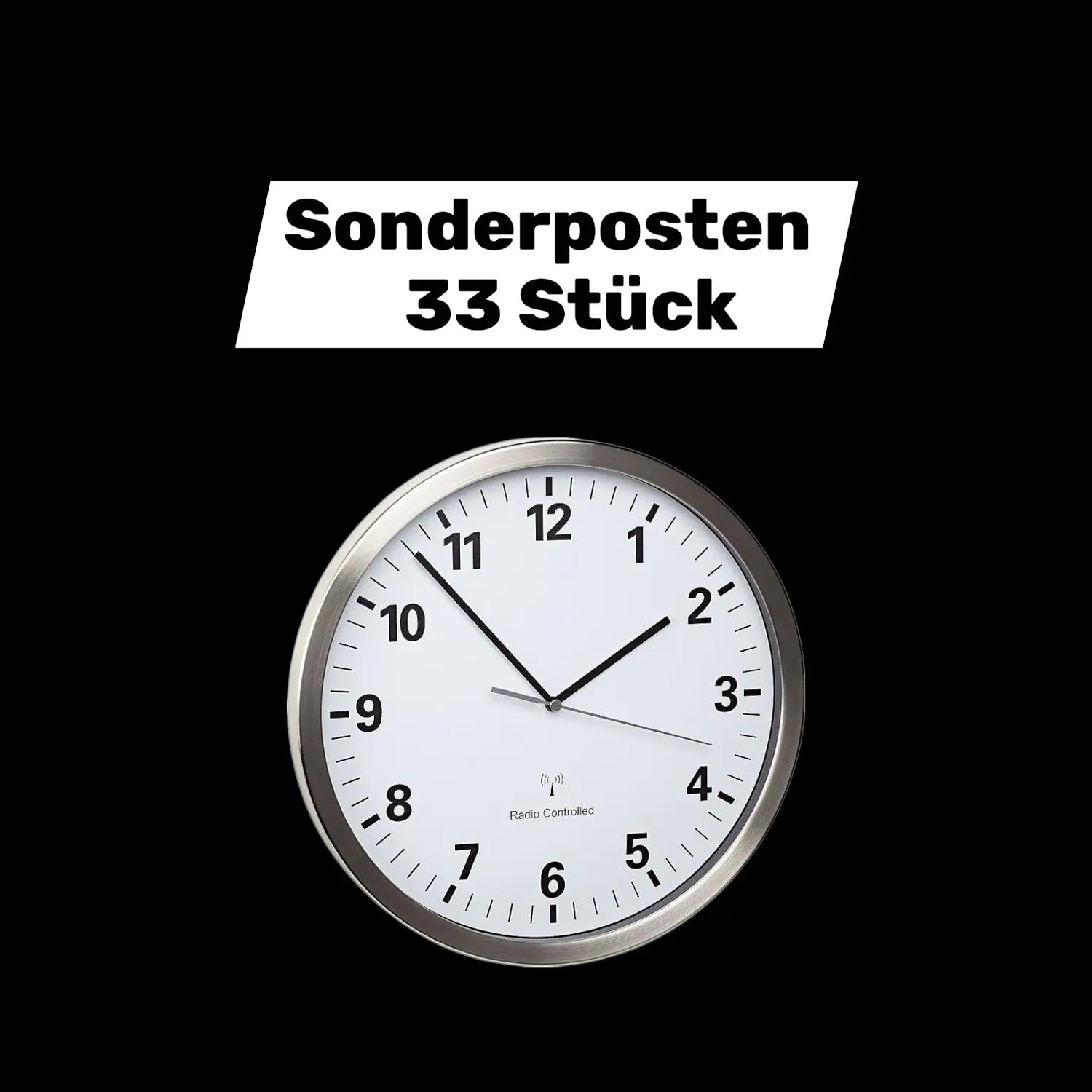 B-Ware Tfa Dostmann 60.3523.02 Funk Wanduhr Küchenuhr Funkuhr Uhr 30.5x4.3cm 33 Stück - 4009816028488