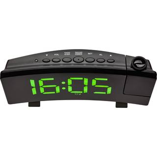 TFA Dostmann 60.5015.04 Quarz Wecker Uhr Alarm FM-Radio Weckwiederholung Schwarz - 4009816034526