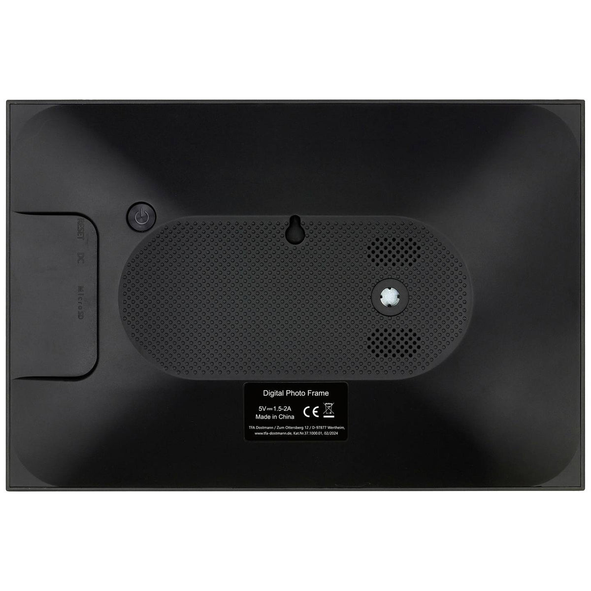 TFA Dostmann Bilderrahmen Digitaler Fotorahmen WiFi Frameo App 32 GB Schwarz - 4009816041340