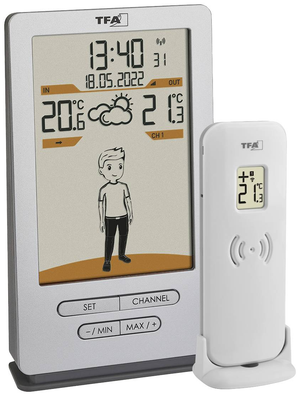 B-Ware Tfa Dostmann Weather Jack 35.1166.54 Funk Wetterstation Vorhersage 12 Bis 24 H