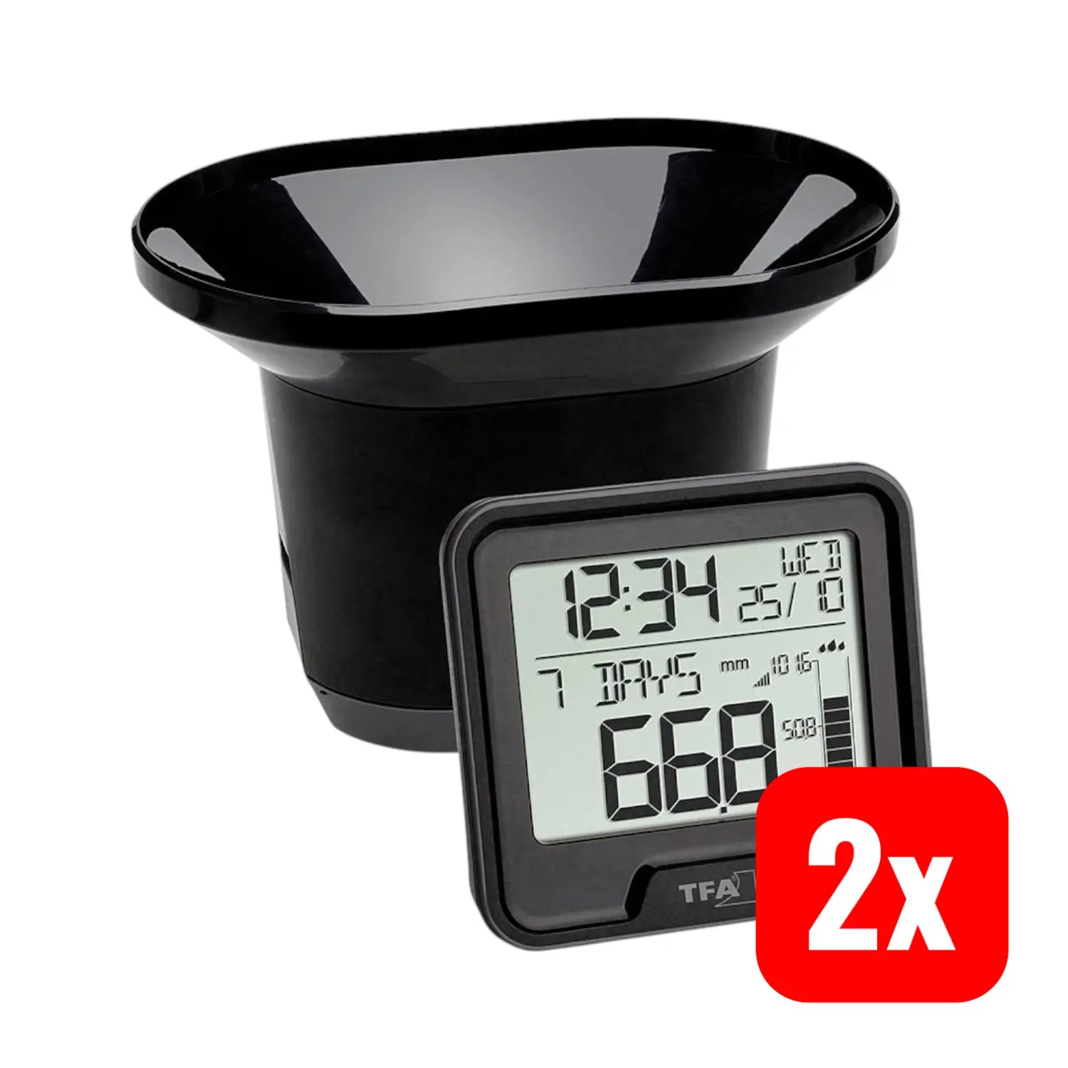 B-Ware Tfa Dostmann 47.3005.01 Regenmesser Funk Regenmesser Drop Wetterstation 2 Stück - 4009816032102