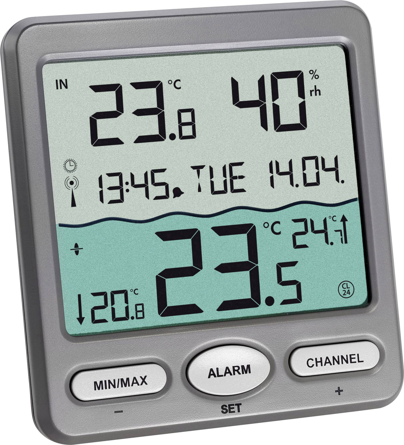 B-Ware Tfa Dostmann Funk Schwimmbecken Thermometer Venice Pool Teichzubehör Anthrazit - 4009816027887
