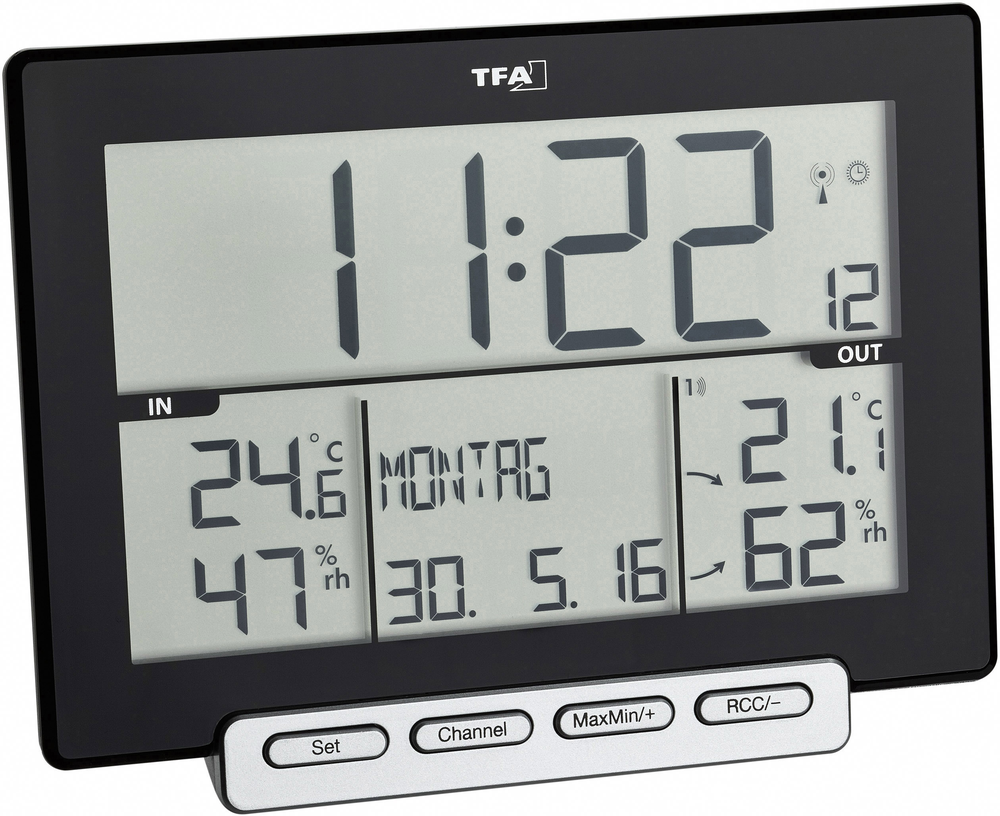 TFA Funkthermometer Hygrometer Thermometer Trinity Temperatur Luftfeuchtigkeit - 4009816029638