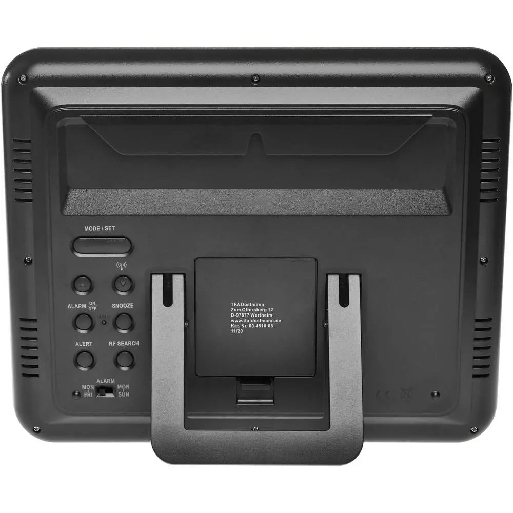 B-Ware Tfa Dostmann 60.4518.08 Funkuhr Wanduhr Uhr Digital 248x25x206mm Holzoptik Holz - 4009816036520