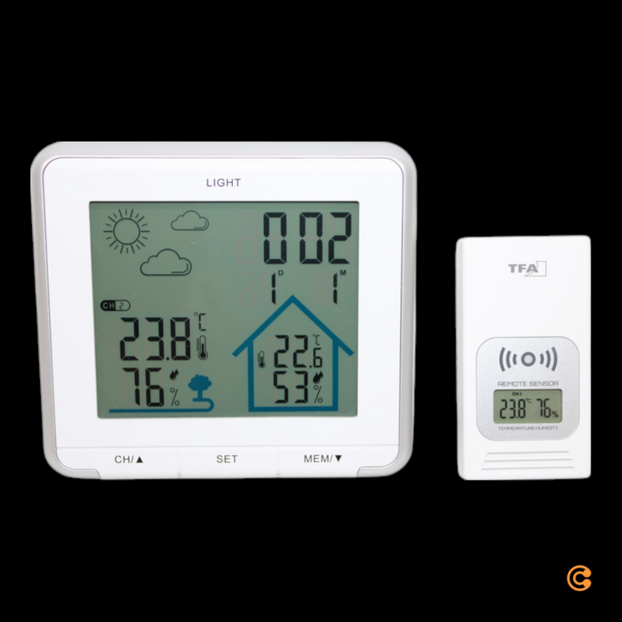 Tfa Dostmann Life 35.1153.02 Funk Wetterstation Thermometer Siehe Text/Foto B-Ware - 4009816033871
