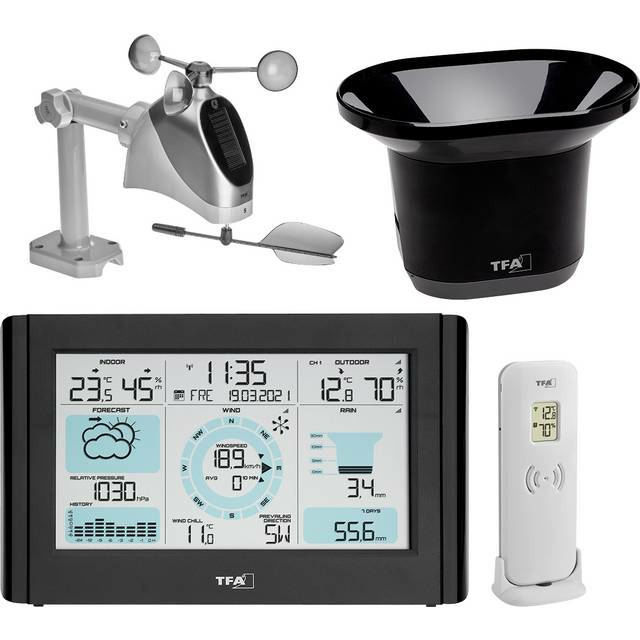 D-Ware Tfa Dostmann Weather Pro 35.1161.01 Wetterstation Thermometer Siehe Text/Foto - 4009816037237