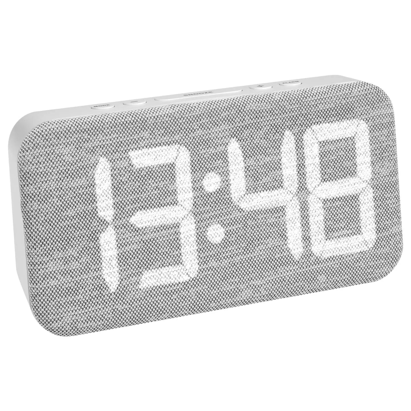 B-Ware Tfa Wecker Uhr Digitalanzeige Textilbezug Led Display Snooze Datum Usb Kabel - 4009816041203