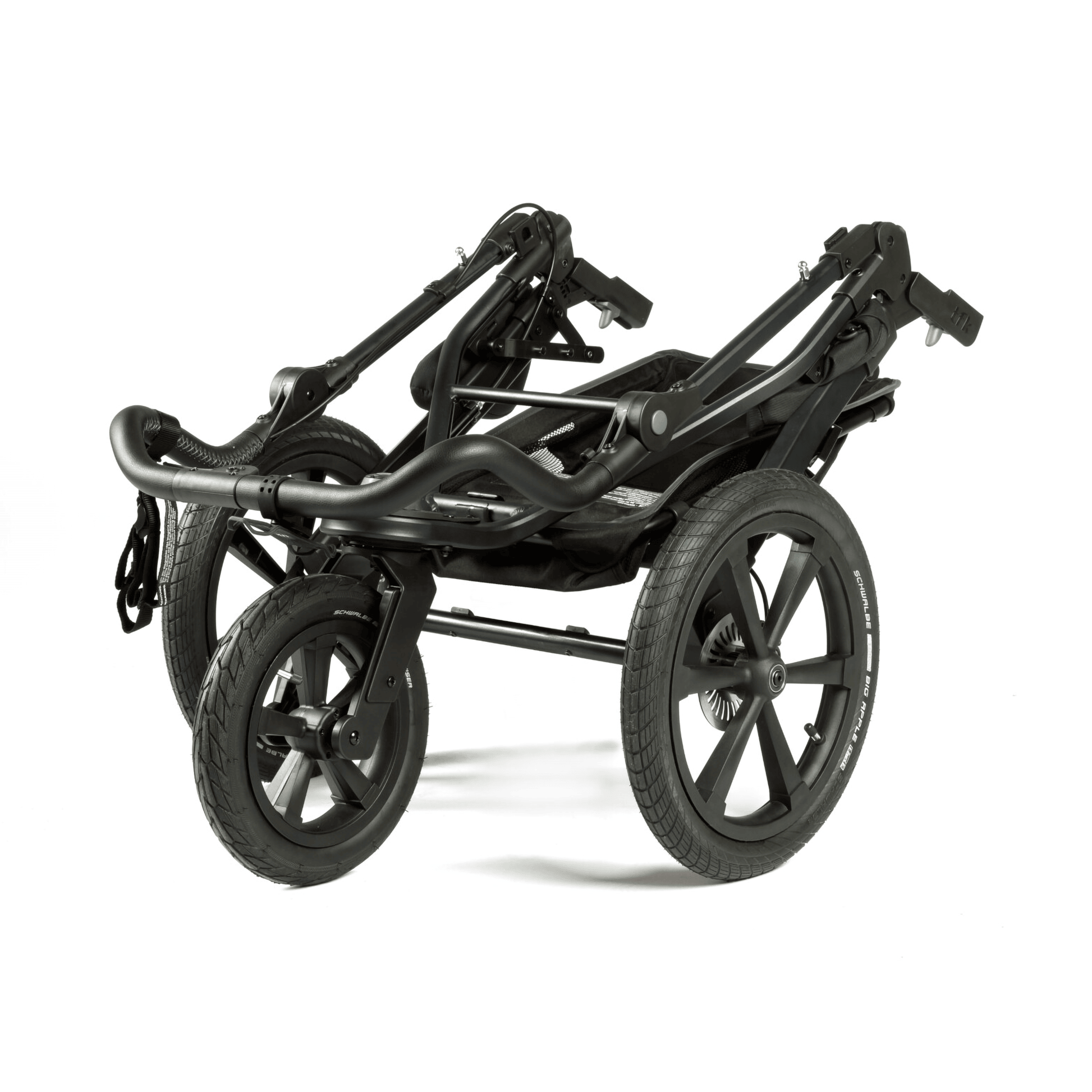 tfk Pro Gestell Rahmen Kinderwagen Fahrgestell schwarz Laufwagen Schiebegriff - 4260643475412