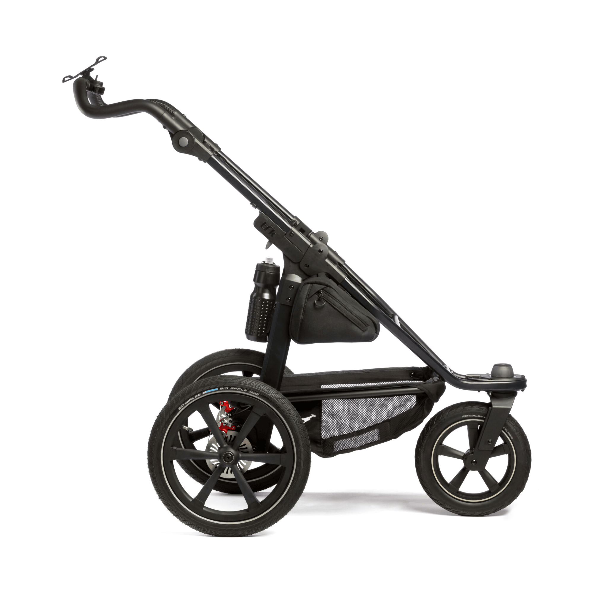 tfk Pro Gestell Rahmen Kinderwagen Fahrgestell schwarz Laufwagen Schiebegriff - 4260643475412