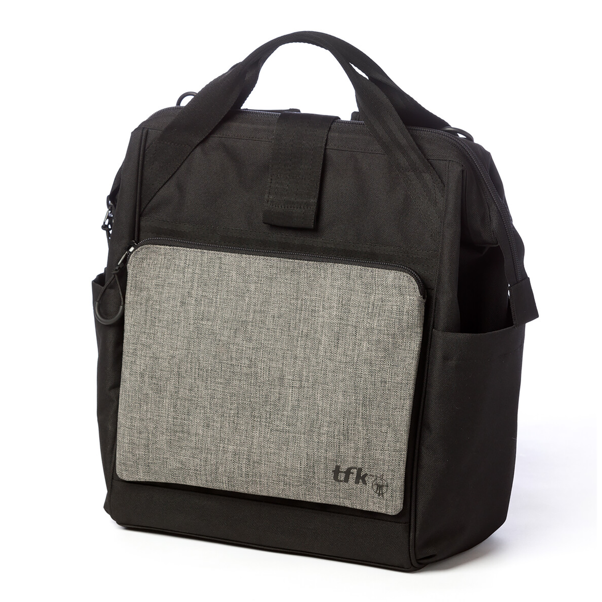 TFK Wickeltasche Tasche Babybedarf Grau Flaschenhalter Rucksack Kinderwagen - 4066239113283