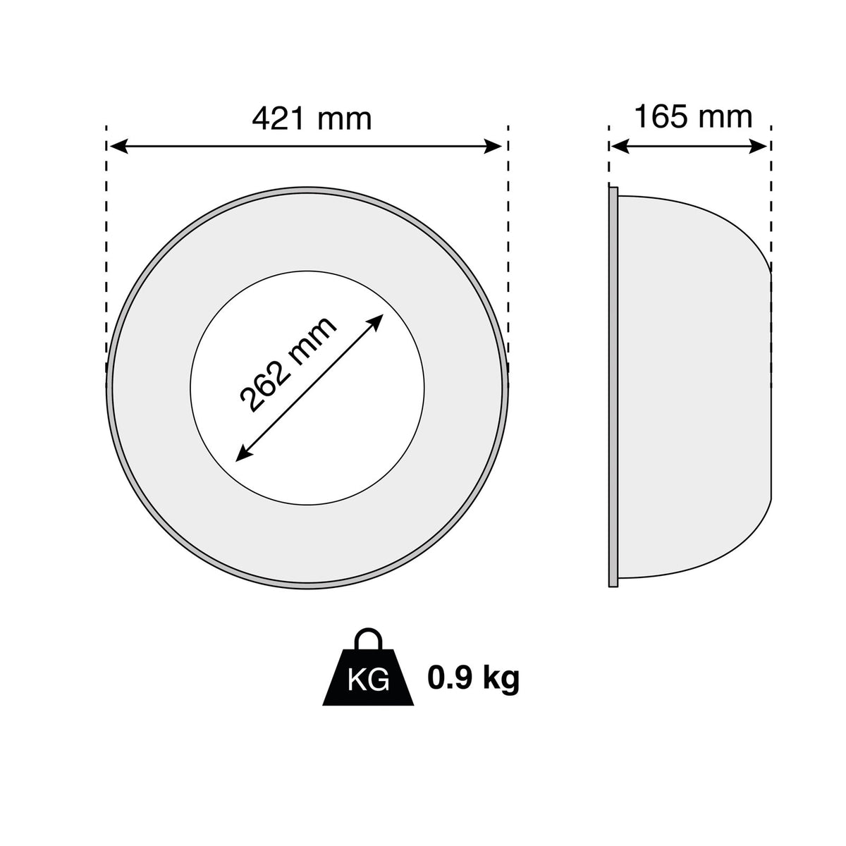 The Light Group SLC Force PC-Diffusor Lichtabdeckung transparent Kunststoff - 7070938071765