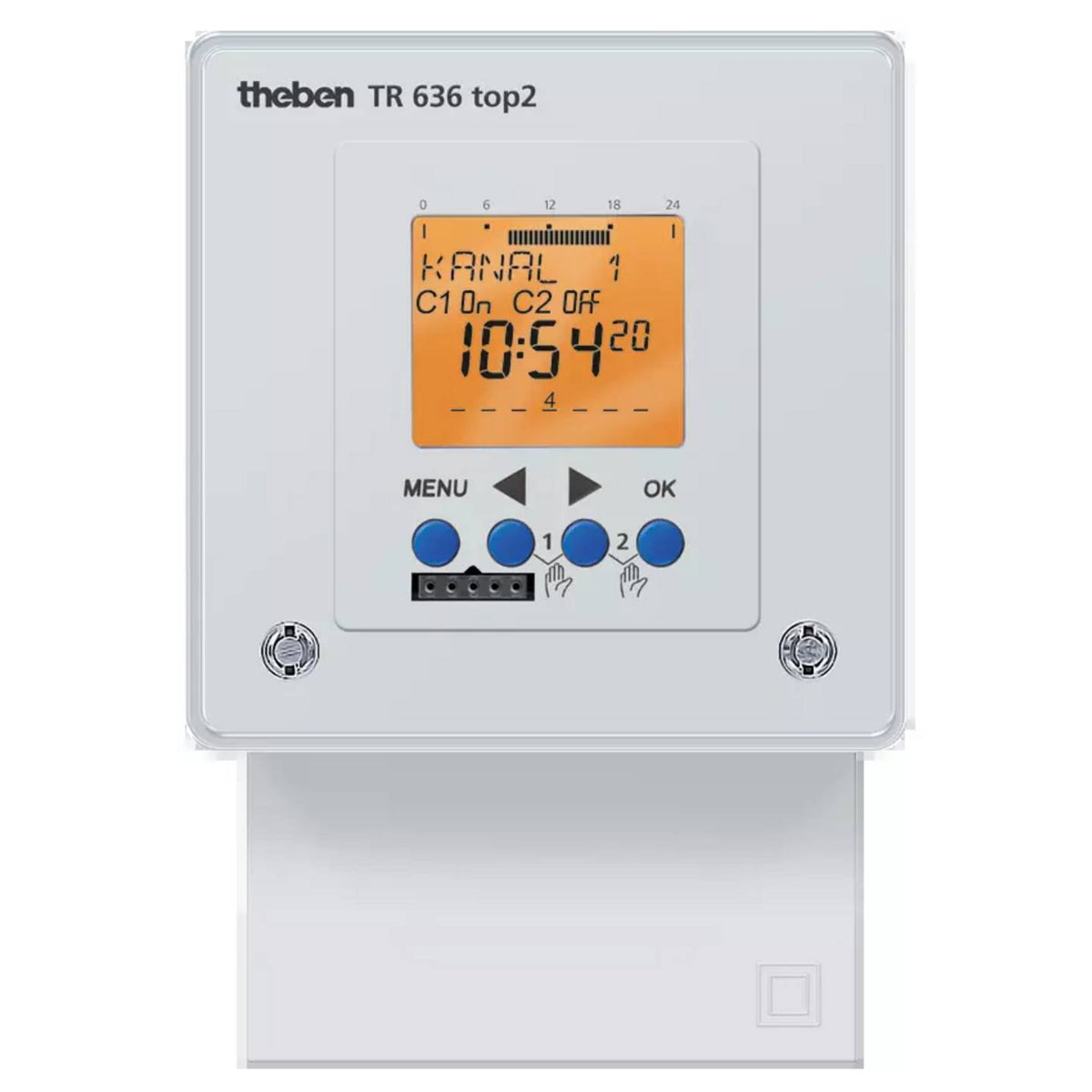 Theben 6360100 Hutschienen-Zeitschaltuhr Digitalschaltuhr Timer Tagesprogramm - 4003468630020