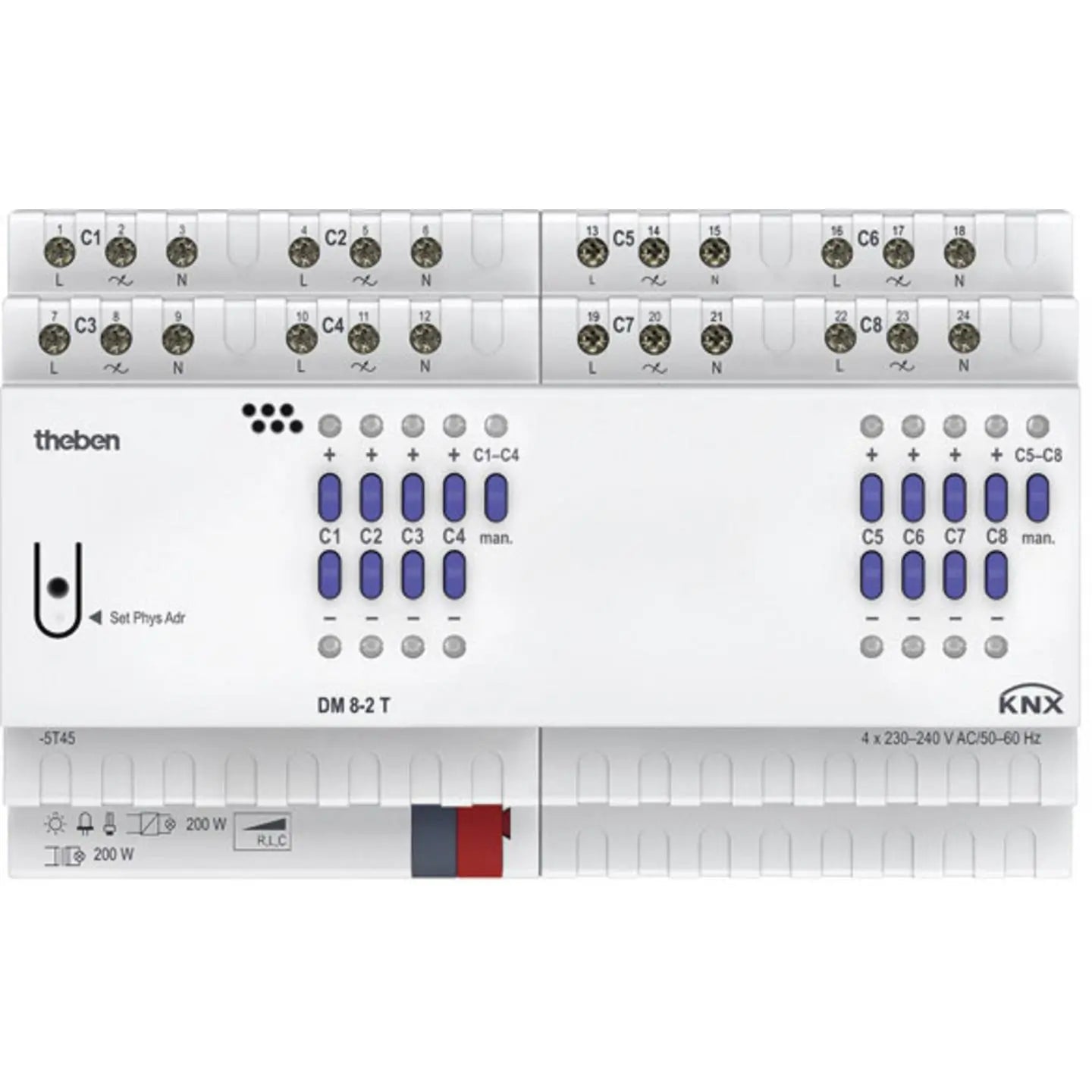 B-Ware Theben Dimmaktor Dimmer Schalter Knx Universal Mehrfarbig 8fach Lichtsteuerung - 4003468490891