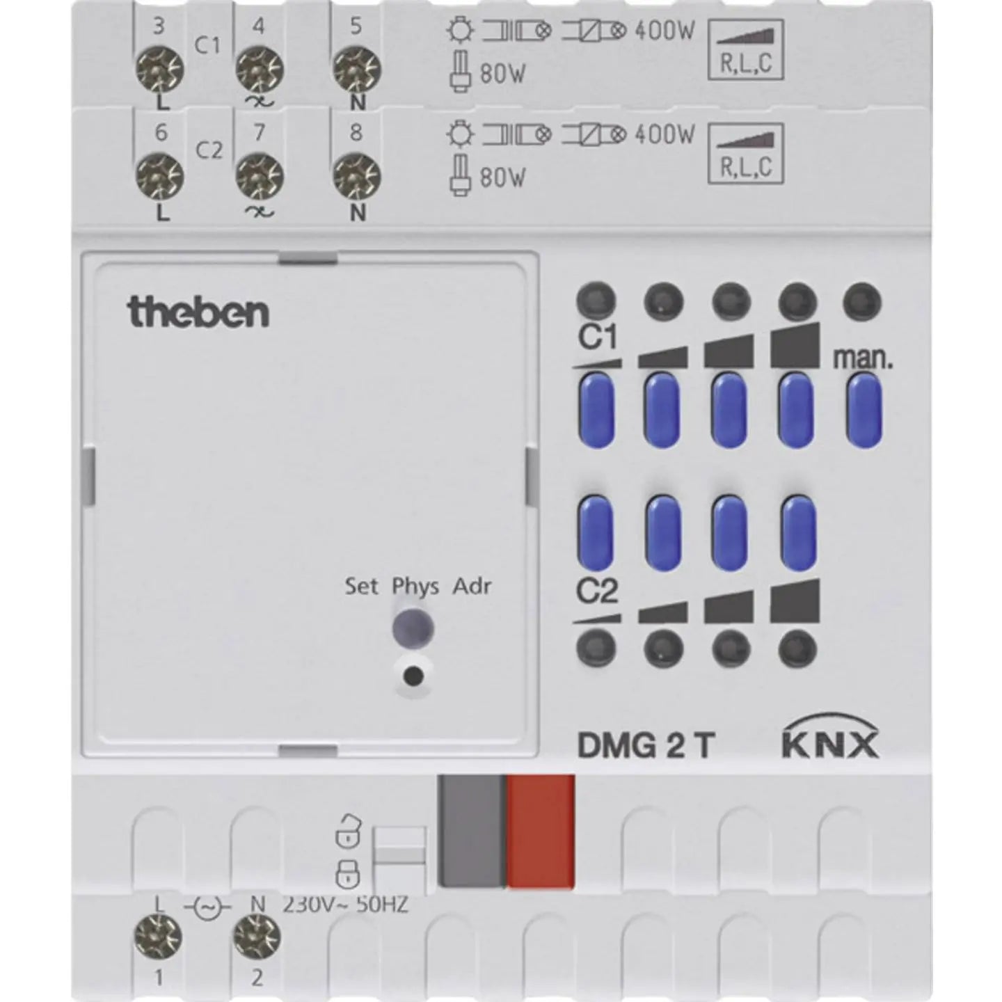 B-Ware Theben Dimmaktor Dimmer Knx Universal Grundgerät Dmg 2 T Lichtsteuerung 2fach - 4003468490006