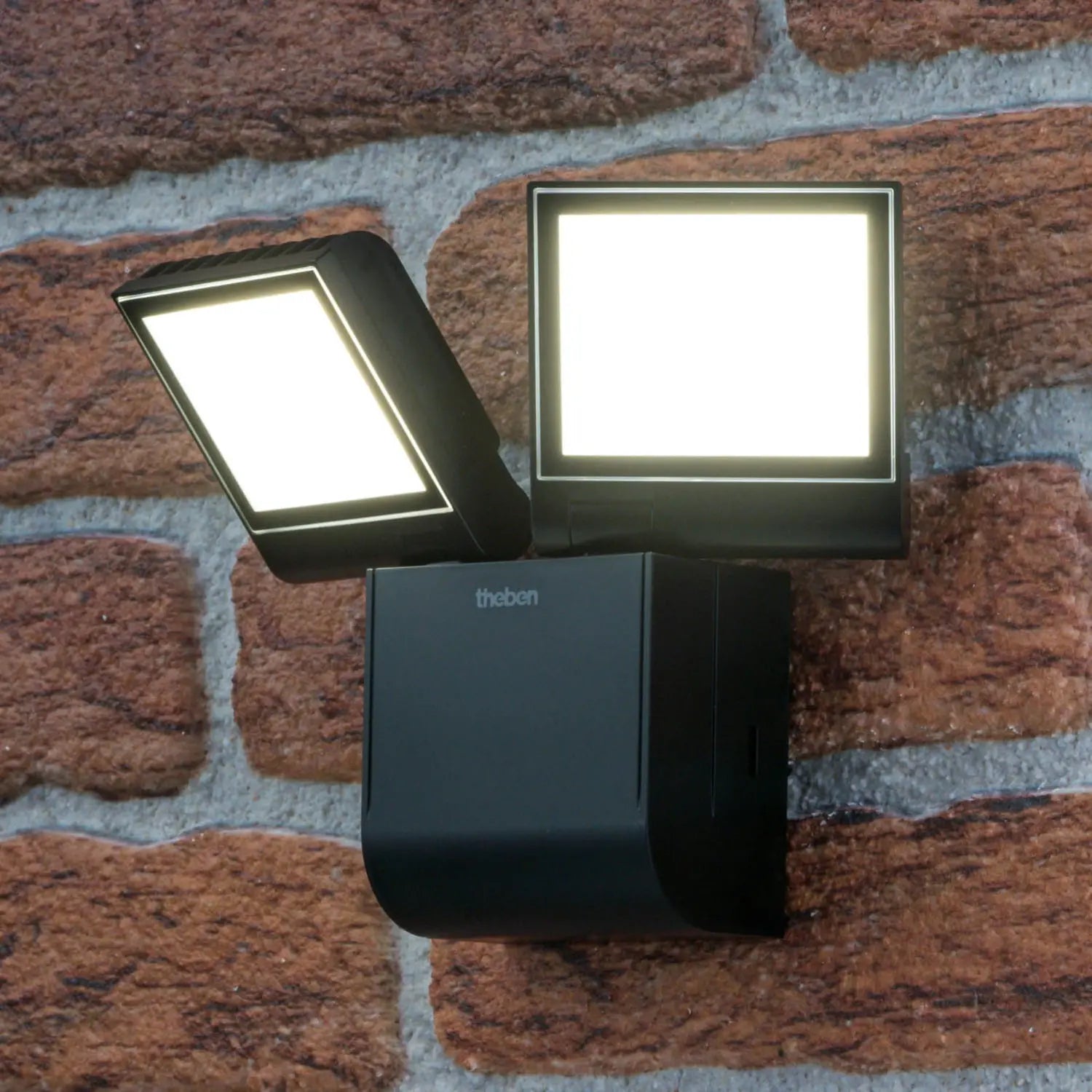 B-Ware Theben Außenwandleuchte Wandleuchte Led Außenstrahler The Leda Schwarz 2 Flammig - 4003468101865