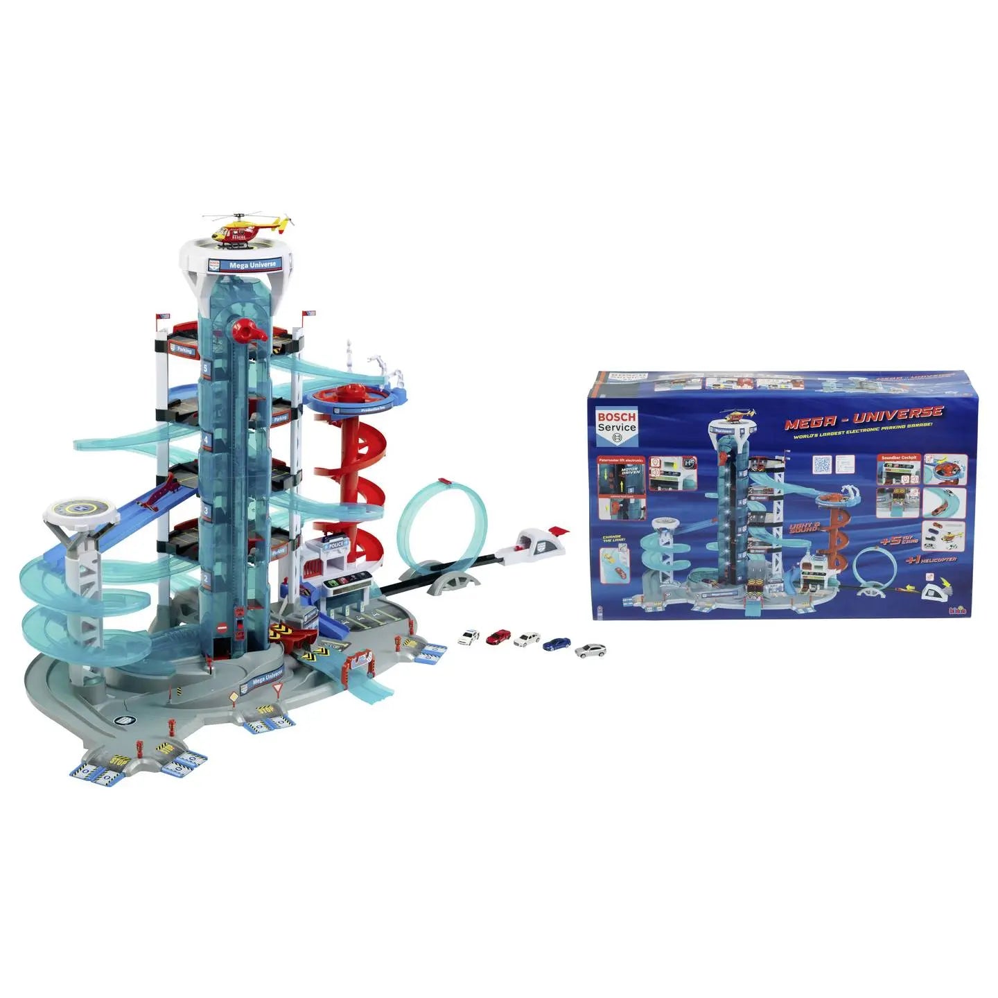B-Ware Theo Klein Parkgarage Parkhaus Bosch Car Service Mega Universe I Siehe Text - 4009847028204