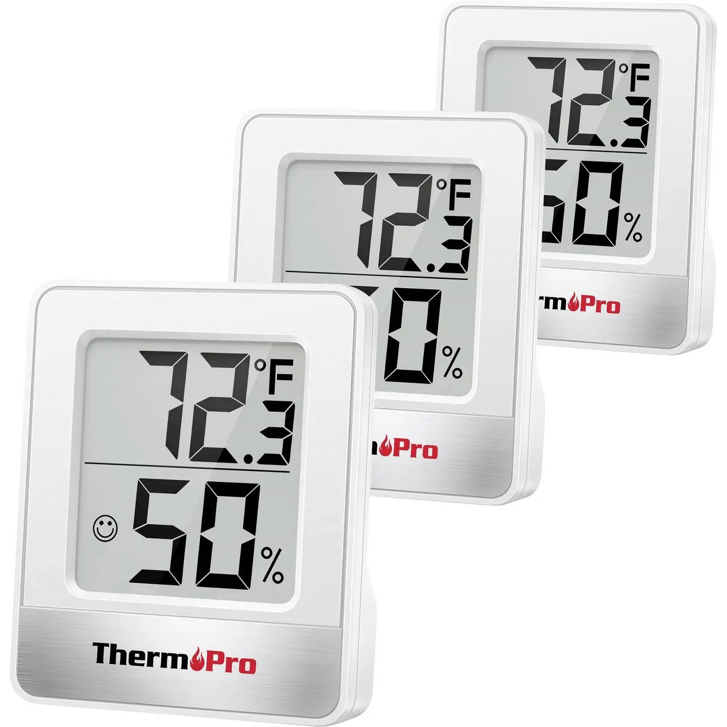 B-Ware Therm Pro Thermo /Hygrometer Digitales Thermometer Hygrometer Weiß Lcd Display