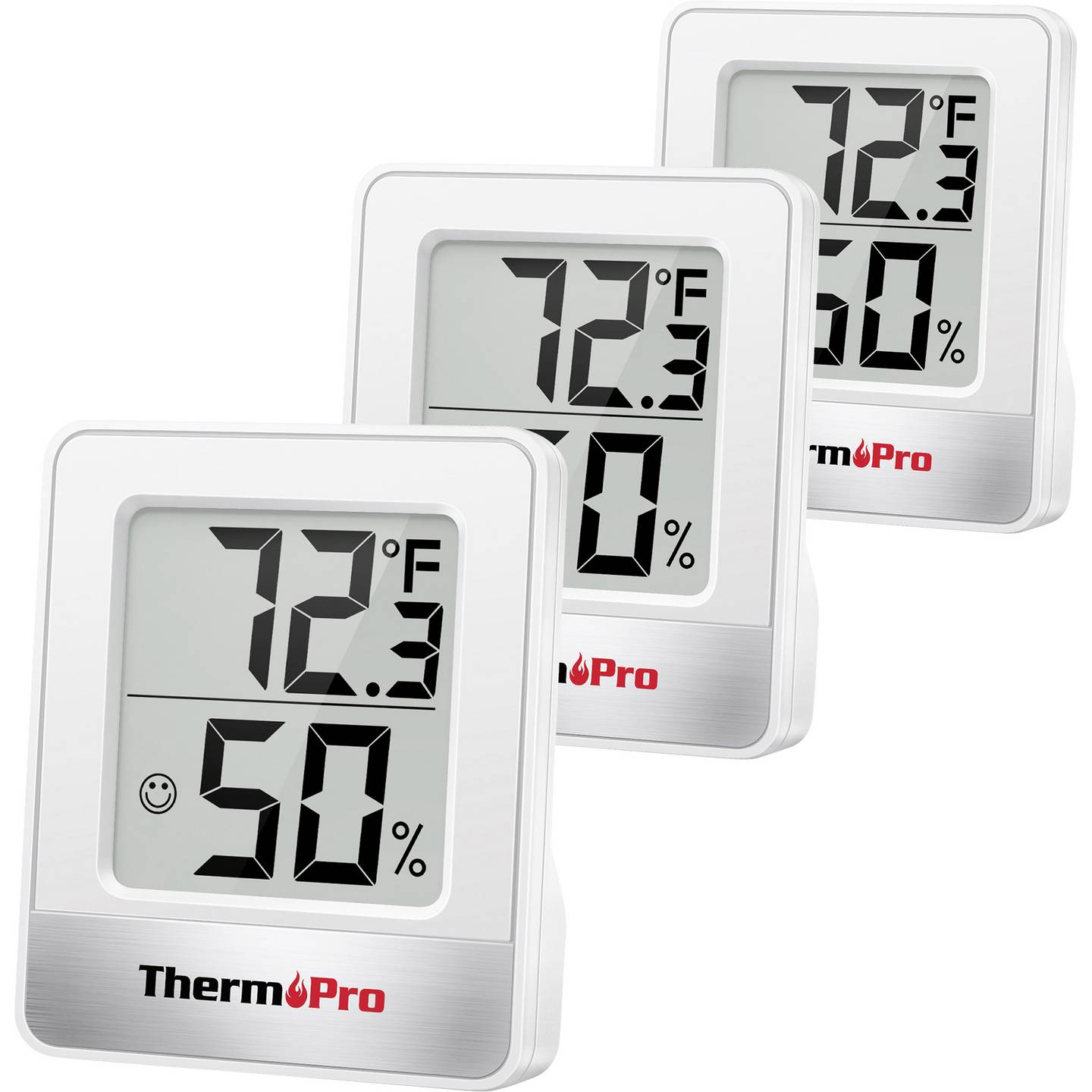 ThermPro Thermo-/Hygrometer Digitales Thermometer Hygrometer Weiß LCD Display - 4064161486536