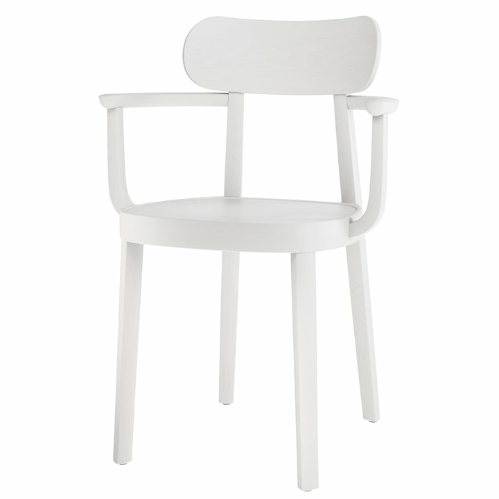 B-Ware Thonet 118 Mf Armlehnstuhl Bürostuhl Büro Designerstuhl Stuhl Küchenstuhl Weiß - 4066962000225