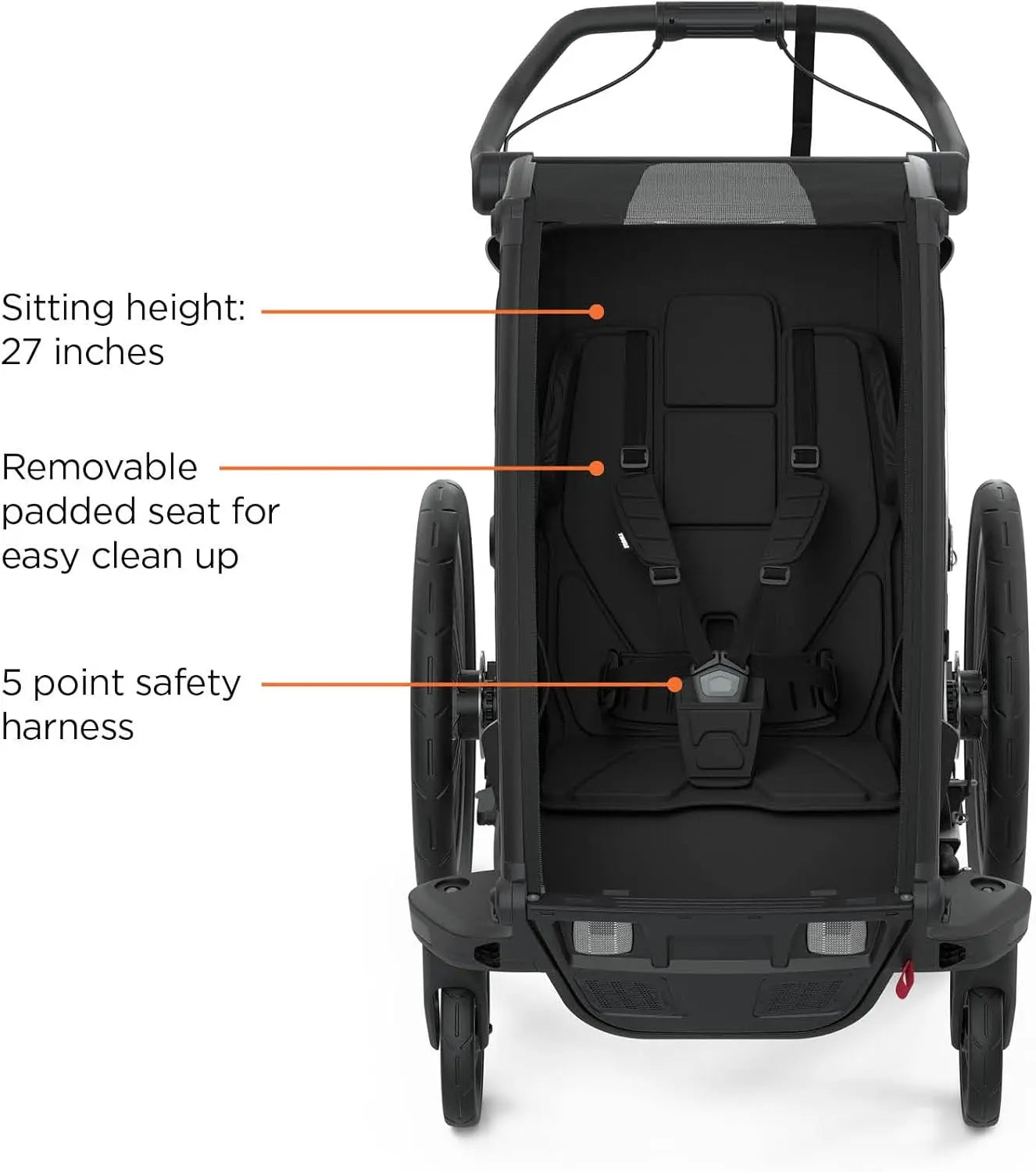B-Ware Thule Chariot Sport 1 Fahrradanhänger Anhänger Babyanhänger Black On Black - 872299048649