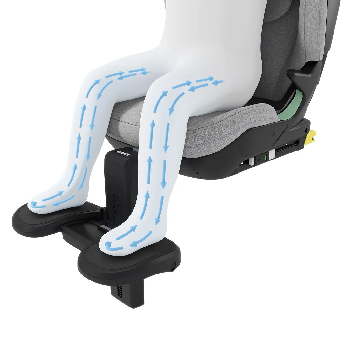 B-Ware Thule Fußstütze Palm Trittbrett Beinablage Komfort Kinderautositz Auto Zubehör - 197074666284