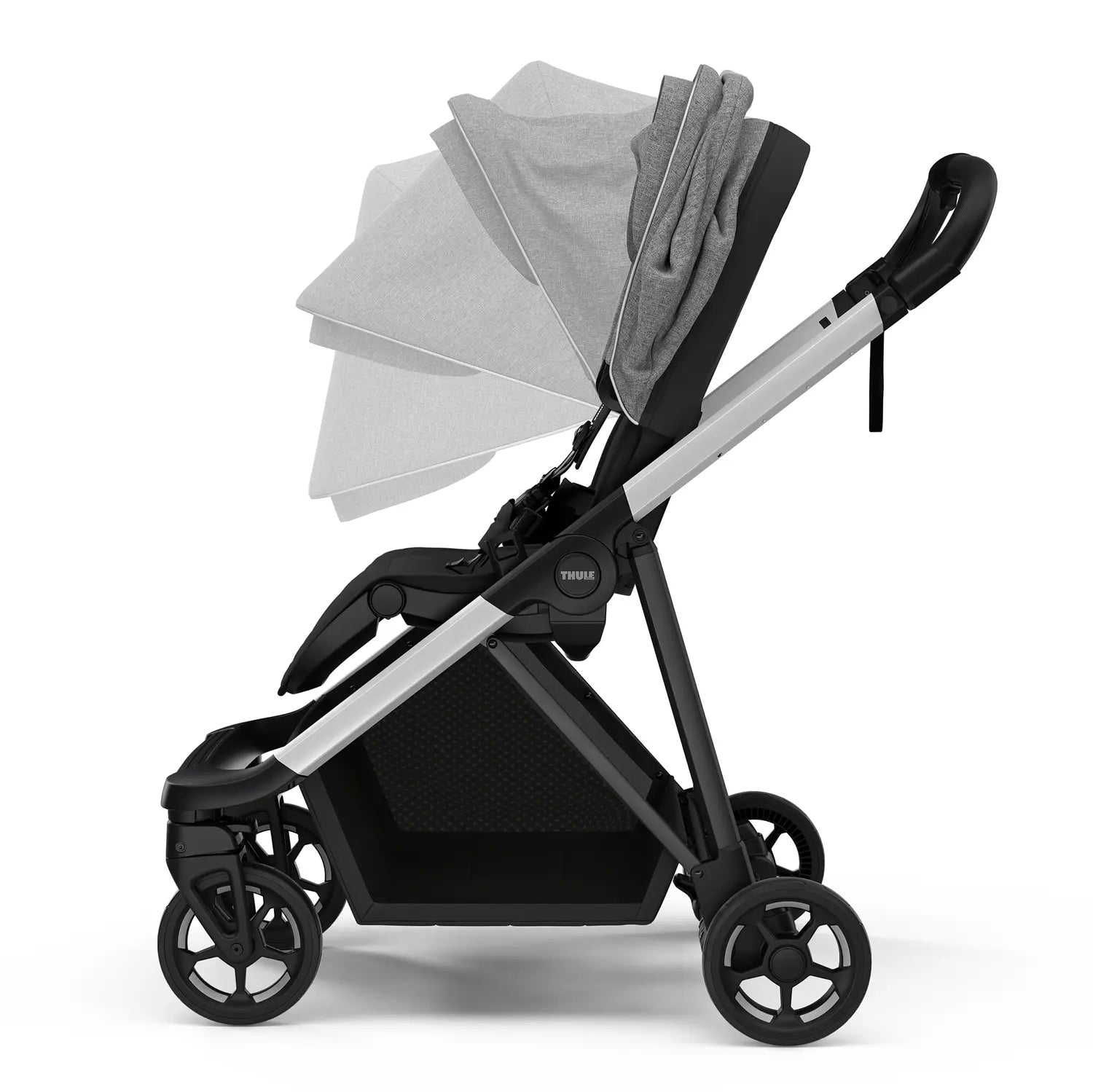 B-Ware Thule Sportwagen Buggy Shine Aluminium Grey Melange Umsetzbare Sitzeinheit - 872299049158