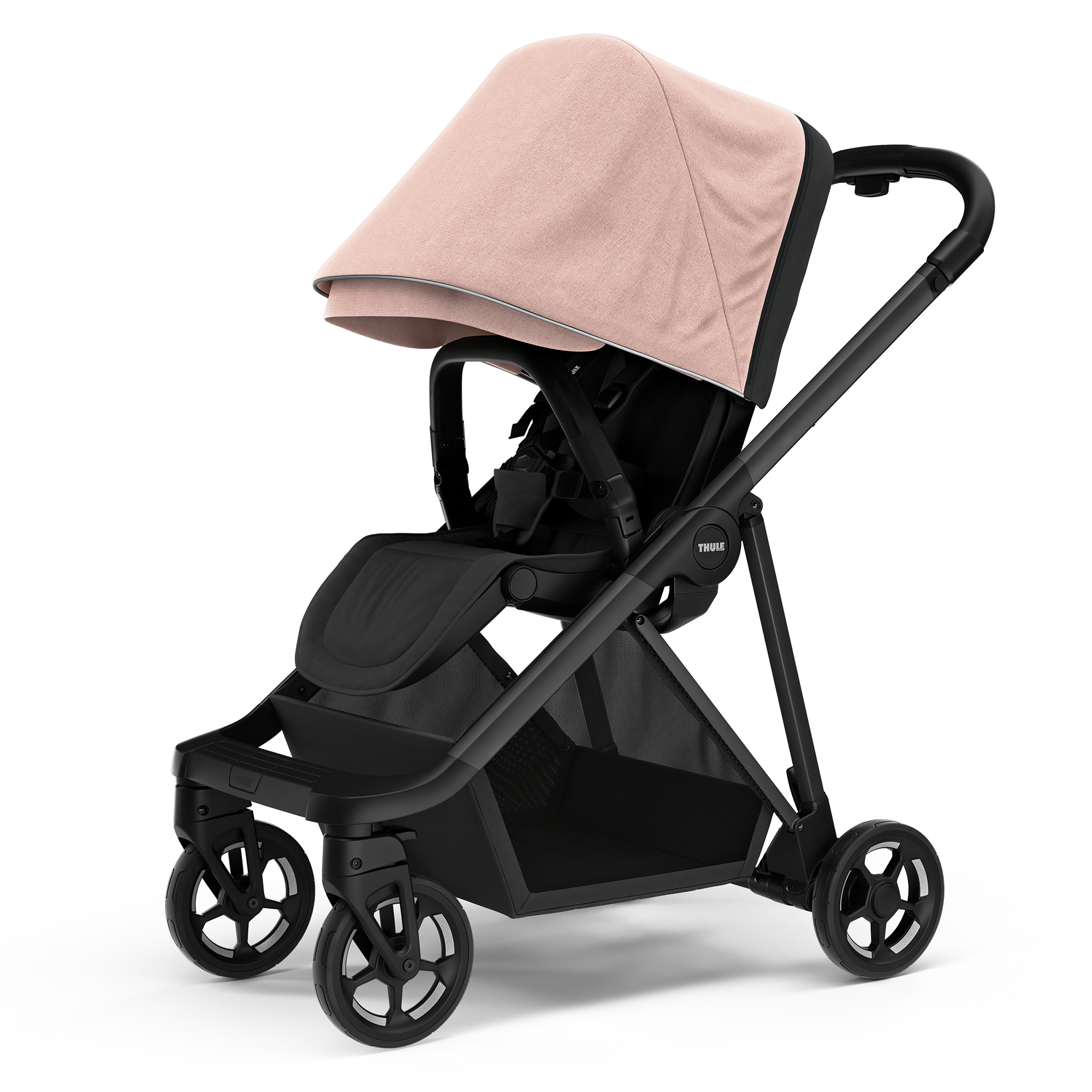 Thule Buggy Kinderwagen Shine Sportwagen Misty Rose Schwarz Sitz umsetzbar - 0872299049196