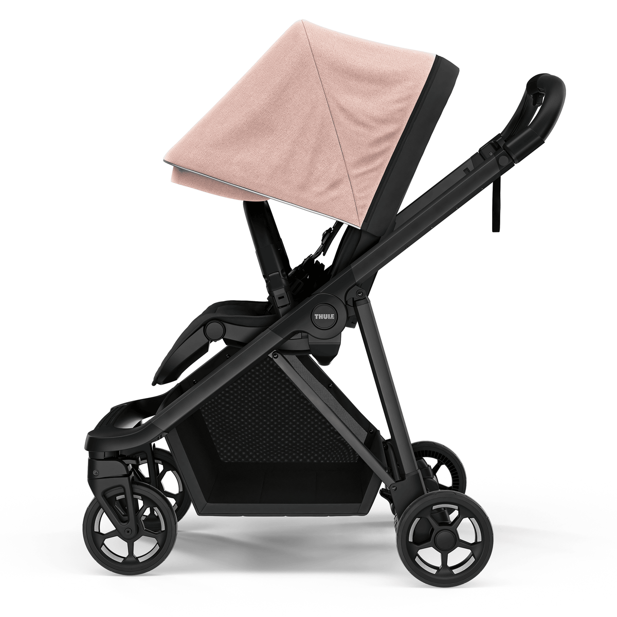Thule Buggy Kinderwagen Shine Sportwagen Misty Rose Schwarz Sitz umsetzbar - 0872299049196