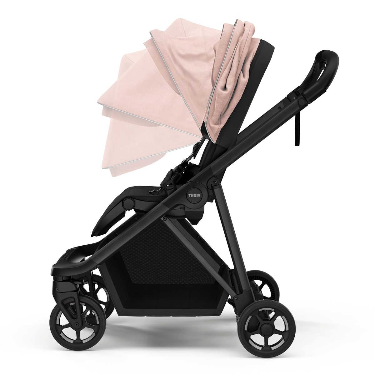 Thule Buggy Kinderwagen Shine Sportwagen Misty Rose Schwarz Sitz umsetzbar - 0872299049196