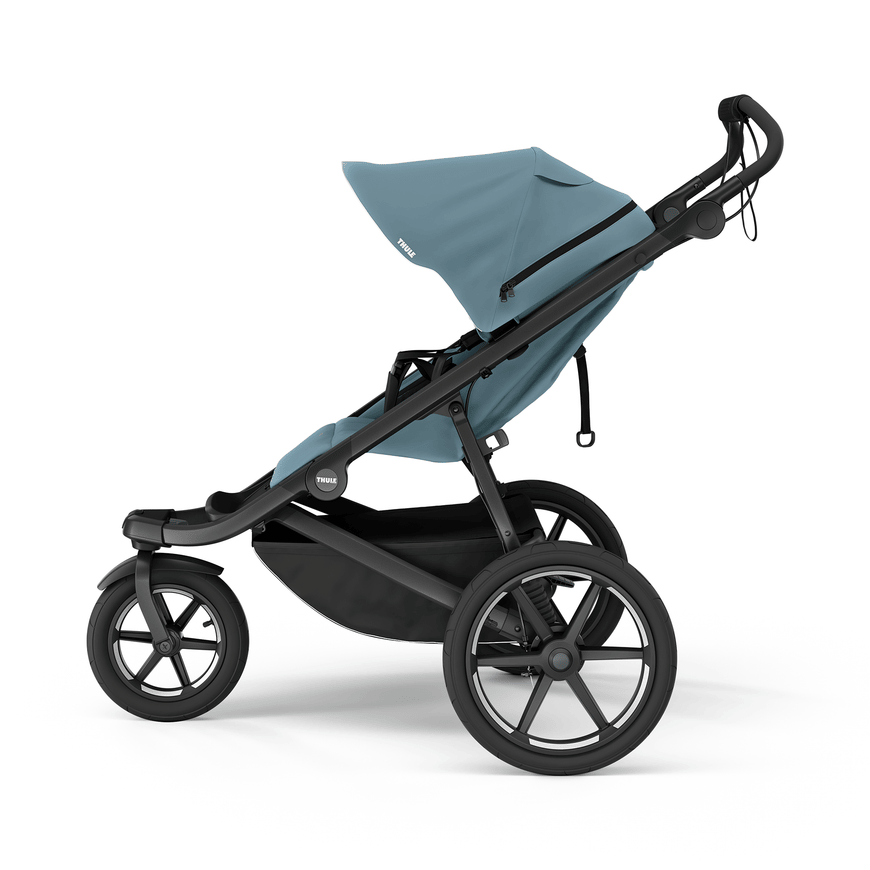 B-Ware Thule Urban Glide 3 Buggy Kinderwagen Jogger Mid Blue Luftbereifung Drehgriff