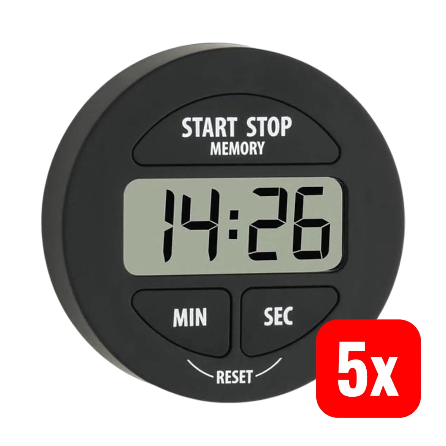 B-Ware Tfa Dostmann Timer Digital Alarmsignal Bis 60 S Magnetbefestigung 5 Stück - 4009816019387