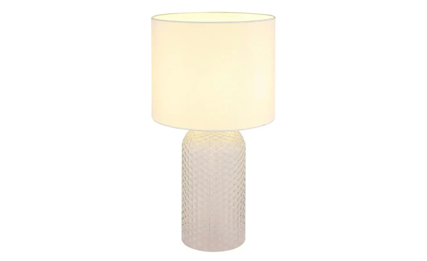 B-Ware Globo Lighting Tischleuchte Lampe Sofia Glas Weiß ø 26,5 Cm Höhe 50 Cm - 9007371475544