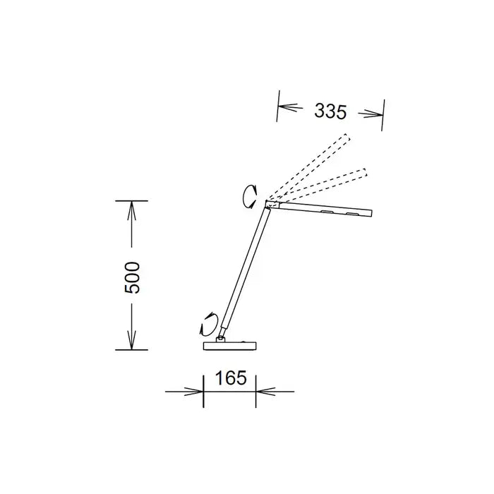 B-Ware Knapstein Germany Tischleuchte 61.611 Led Tischlampe Schreibtischlampe Nickel  - 1