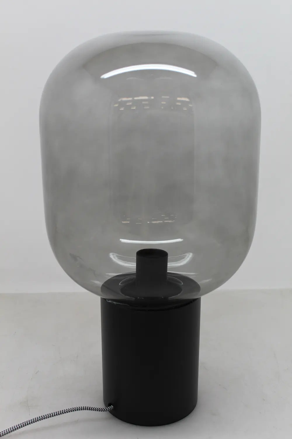 Markslöjd Tischleuchte Tischlampe Deko Lampe Brooklyn Glasschirm Rauchgrau 44 Cm B-Ware