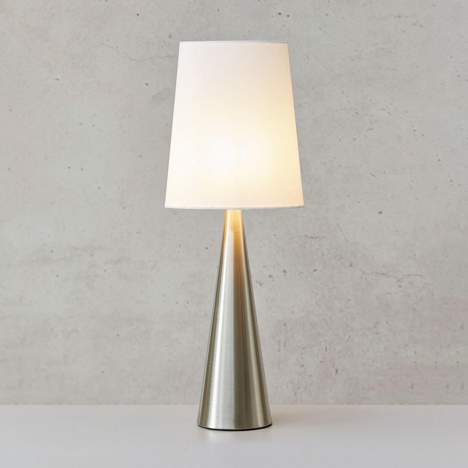 B-Ware Markslöjd Tischleuchte Conus Tischlampe Leuchte Lampe Off White Schirm Nickel - 7330024609709
