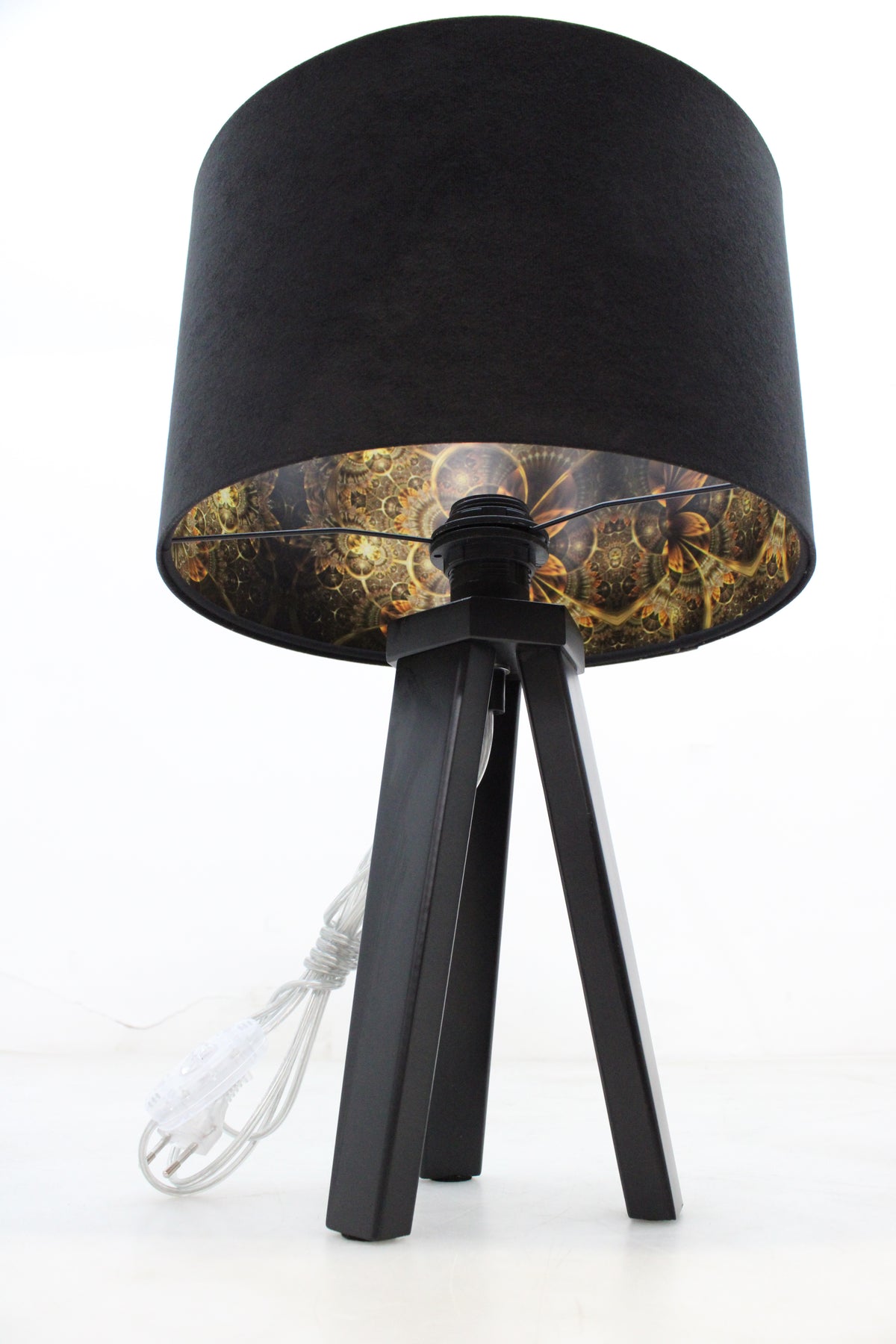 EULUNA Tischleuchte Cyntia LED Lampe Hängelampe Stehlampe schwarz gold-kupfer - 5902751343120