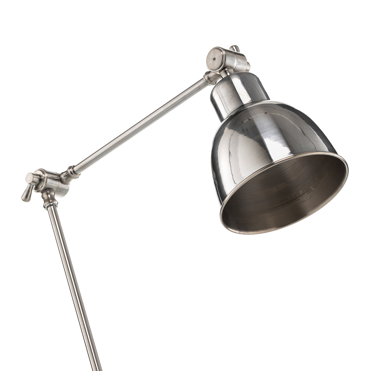 Euluna Tischleuchte Emoti LED Lampe verstellbar chromfarben 45cm hoch 15cm lang - 4251911790603