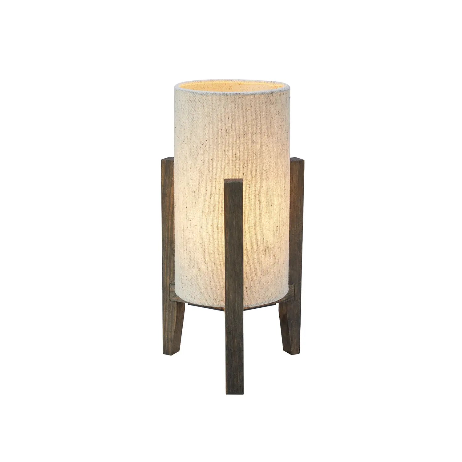 B-Ware Markslöjd Tischleuchte Lampe Tischlampe Eruca Holz Leinen Braun Beige 34 Cm - 7330024612549