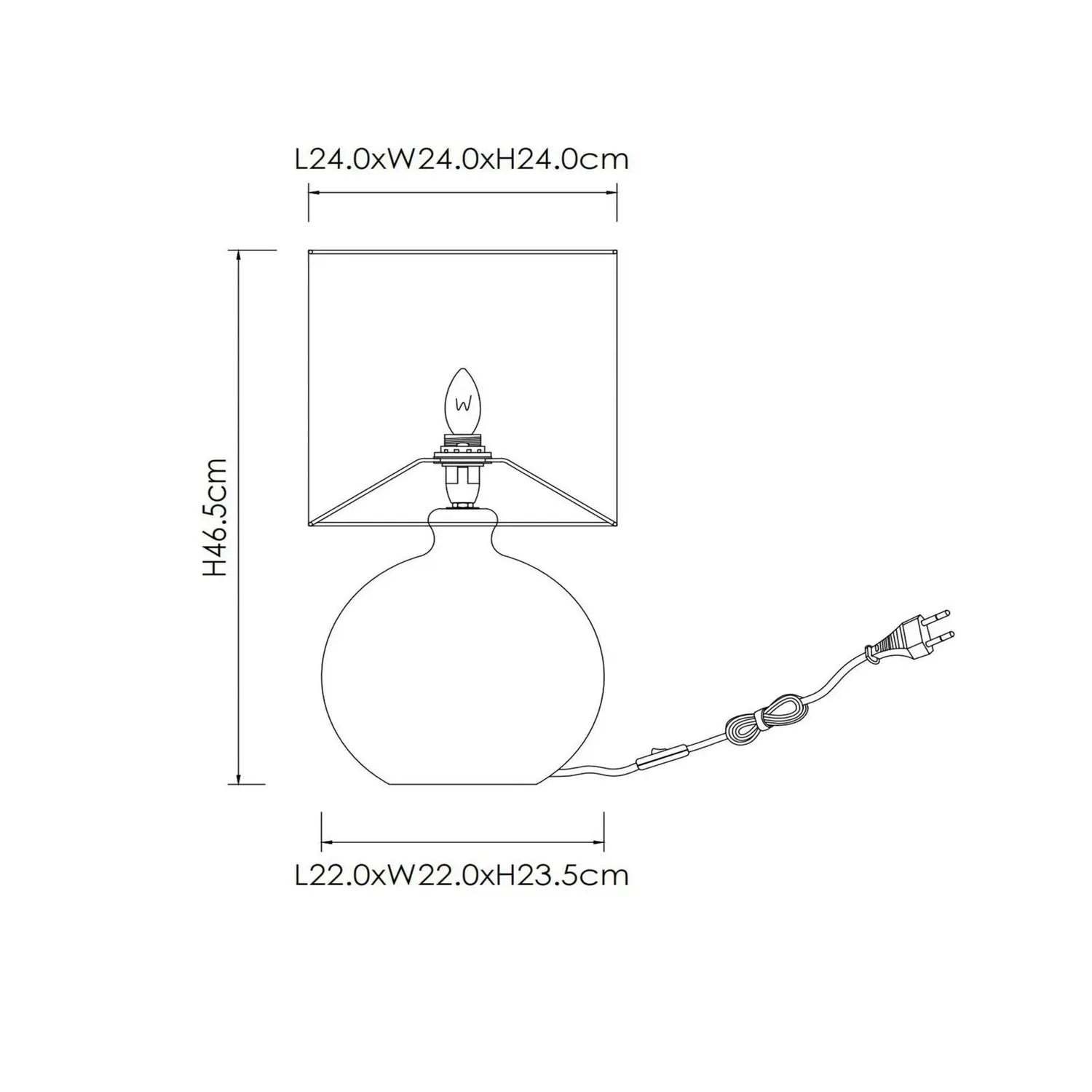 B-Ware Lucide Tischleuchte Lampe Gelb Glas Ocker ø 24 Cm Höhe 47 Cm E14 40 W Tischlampe