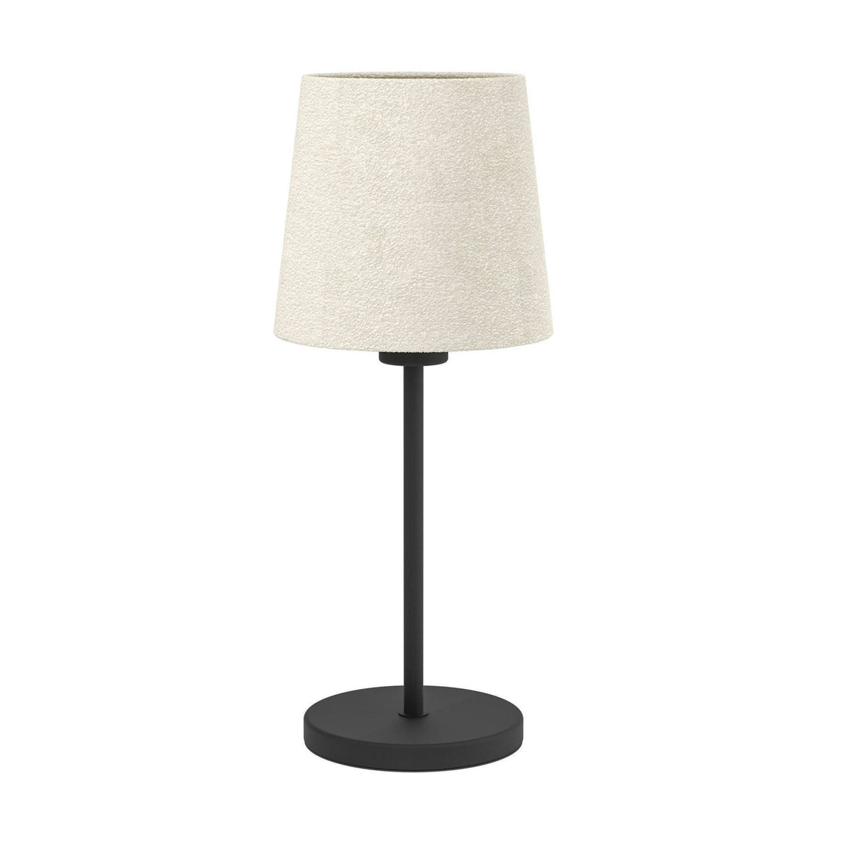 Eglo Tischleuchte Febres Tischlampe schwarz weiß Stahl Stoff Beleuchtung - 9008606312801