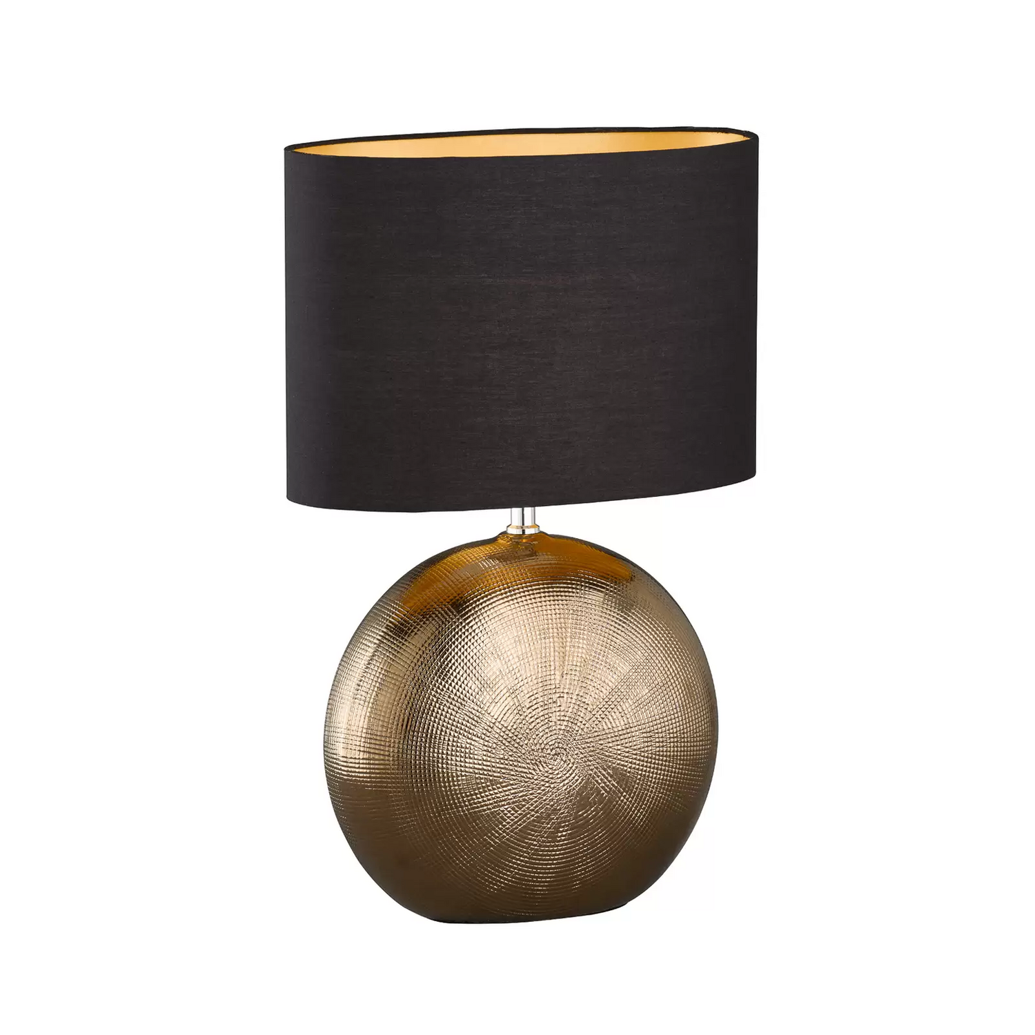Fischer & Honsel Tischleuchte Foro Tischlampe Leselampe Bronze Schwarz H 53 Cm B-Ware