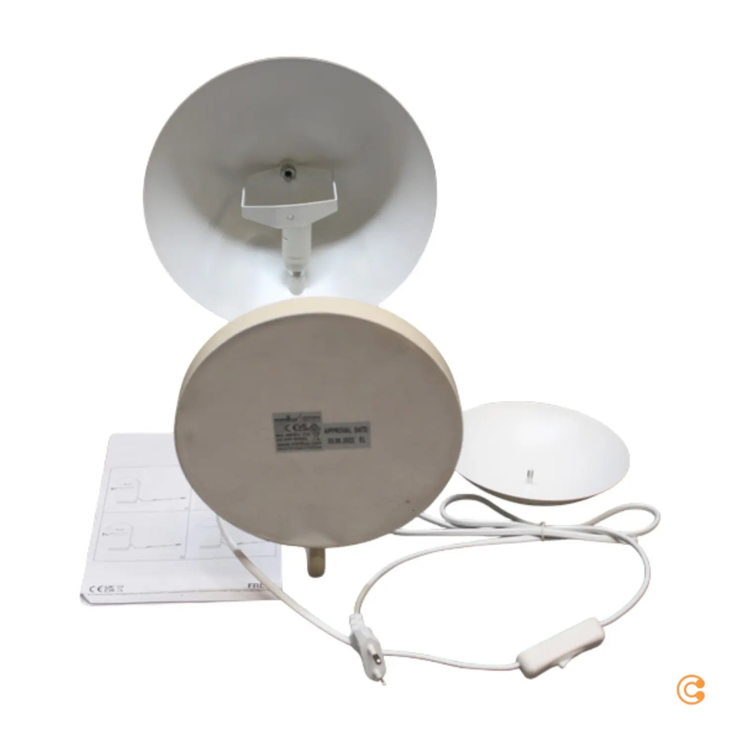 Nordlux Tischleuchte Lampe Freya Metall E14 Beige Schreibtischlampe Mit Schalter B-Ware - 5704924011795